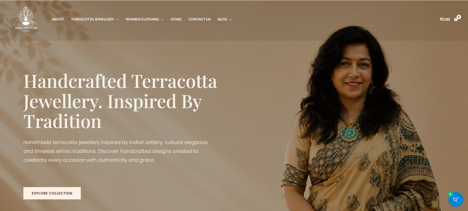 ShreeDeeptam Creation website preview